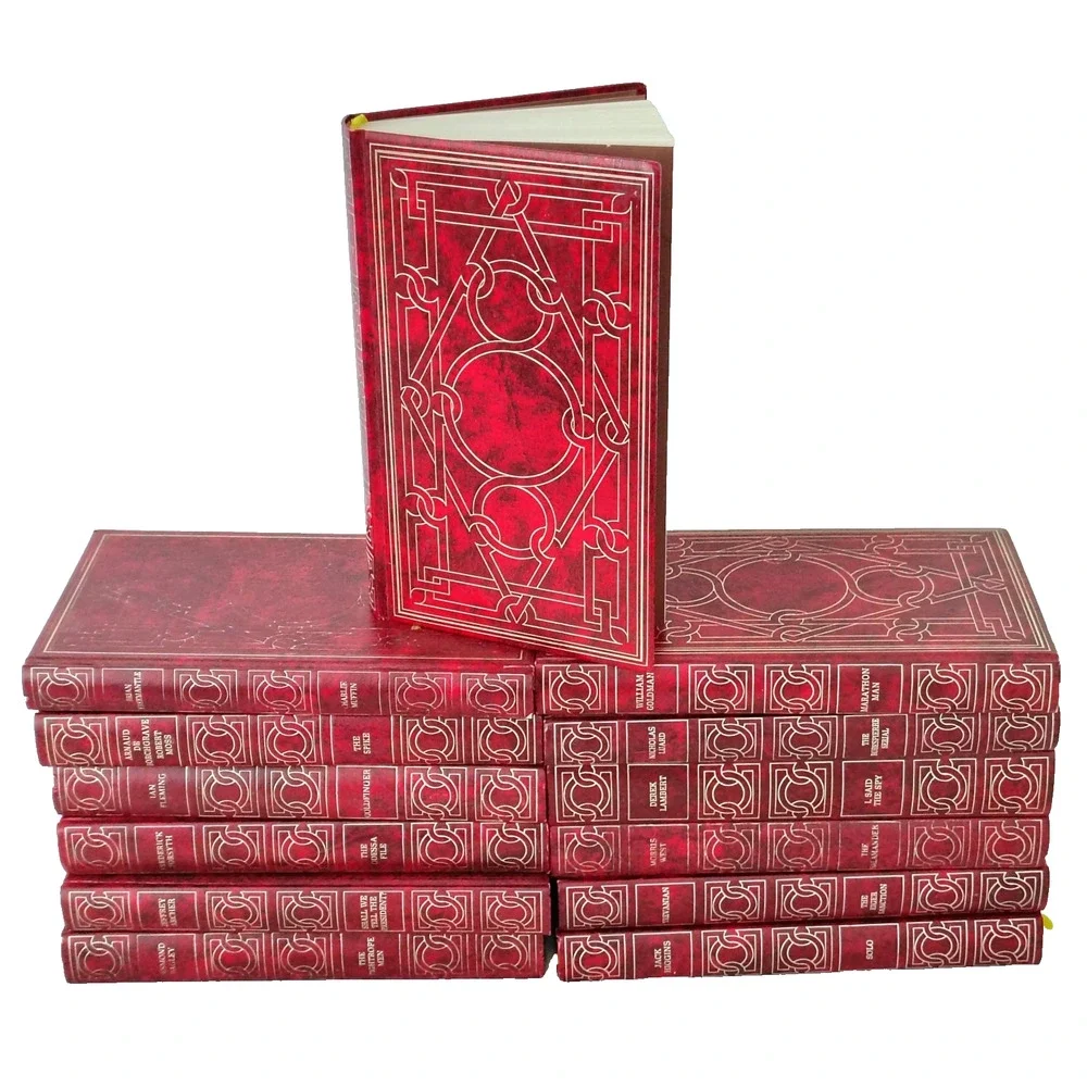 Heron Books Lot Of 13 Classic Literature Collection Red Hardback Decorative VTG